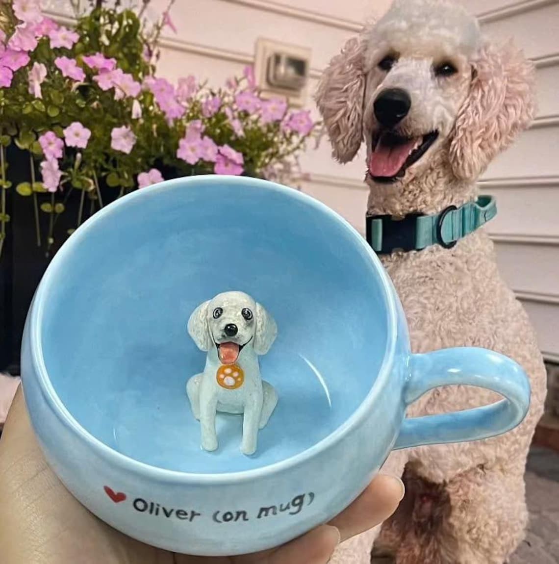 Personalized Pet Figure Mug Birthday Valentines Anniversary Gift for Pet Lovers
