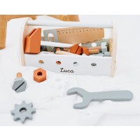 Personalized Wooden Toolbox with Name Child Wooden Toys Kids Gift Christmas Gift