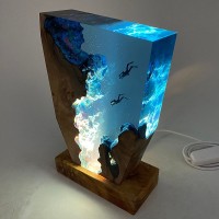 Diver Ocean Resin Lamp