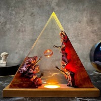 Resin Wood Art Lamp
