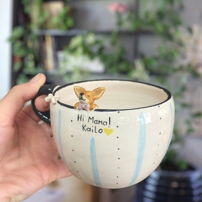 Personalized Pet Figure Mug Birthday Valentines Anniversary Gift for Pet Lovers