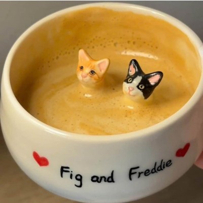 Personalized Pet Figure Mug Birthday Valentines Anniversary Gift for Pet Lovers