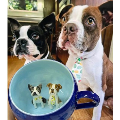 Personalized Pet Figure Mug Birthday Valentines Anniversary Gift for Pet Lovers