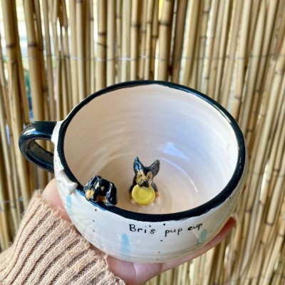 Personalized Pet Figure Mug Birthday Valentines Anniversary Gift for Pet Lovers